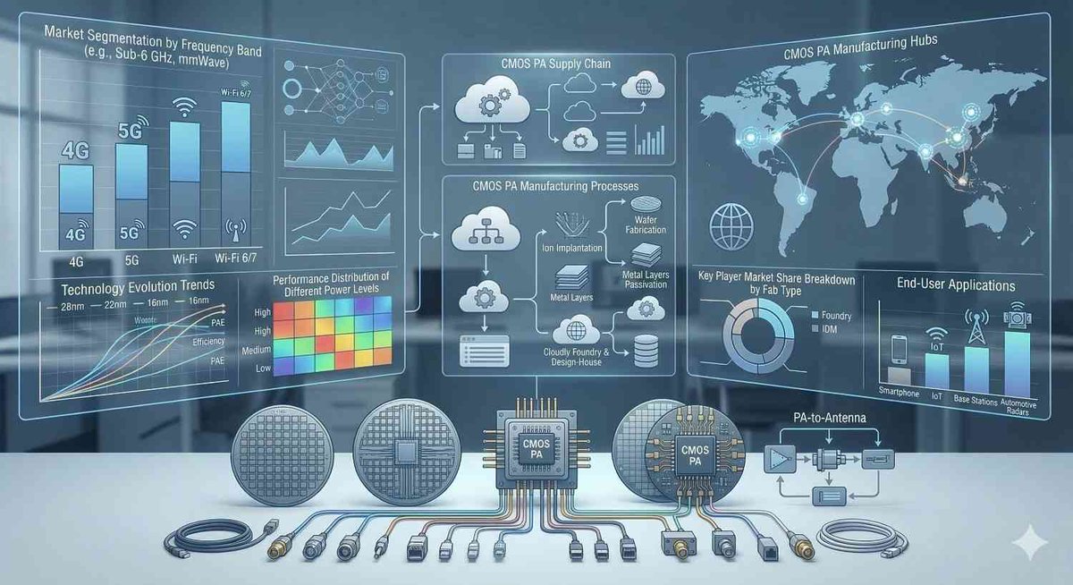 CMOS Power Amplifier Market Size, Share Global Analysis Report, 2026-2034

5G infrastructure and the increasing demand for energy-efficient, low-cost RF front-end components in billions of connected IoT devices.

Read More at: fnfresearch.com/cmos-power-amp…