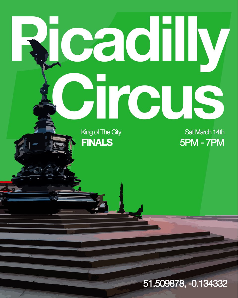 kwimoh's tweet photo. @DanielYorkLoh It’ll be in Picadilly Circus from 5pm to 7pm this Saturday. https://t.co/ttIUASrUKE