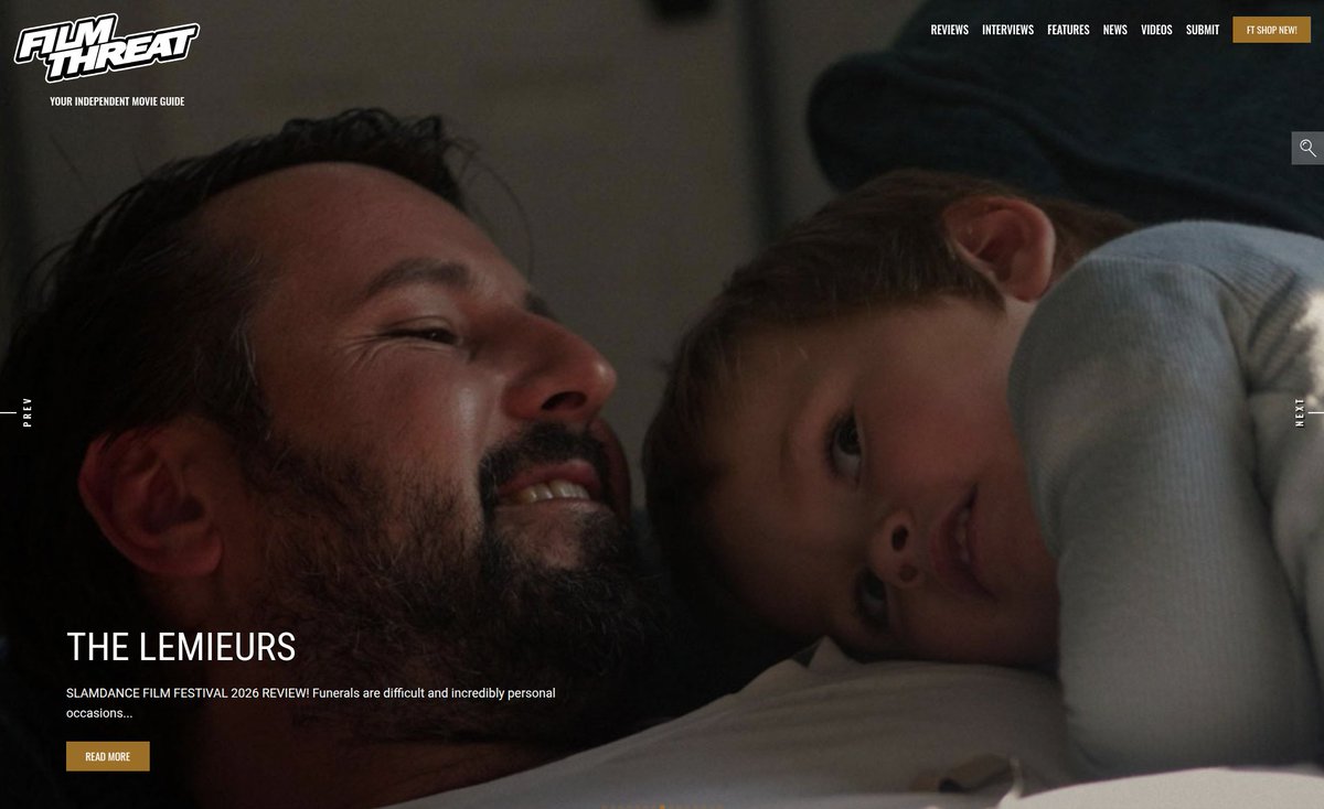 FilmThreat's tweet image. "…a potent reminder that in spite of the grief, we must move forward." Ben Glidden reviews the @Slamdance documentary The Lemieurs.
filmthreat.com/reviews/the-le… #Slamdance #FilmThreatSlamdance #Slamdance2026
