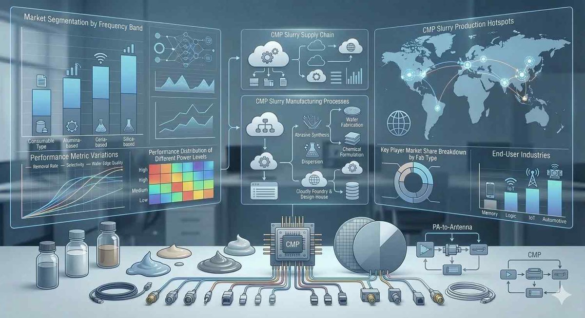 CMP Slurry Market Size, Share Global Analysis Report, 2026-2034

relentless miniaturization of semiconductor nodes and the increasing layer complexity in 3D NAND and FinFET architectures, which demand superior surface planarity.

Read More at: fnfresearch.com/cmp-slurry-mar…