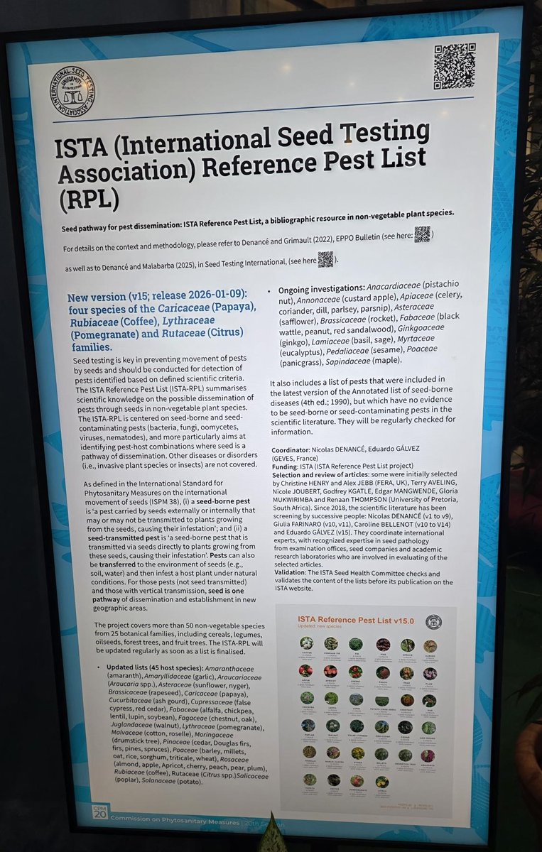 ISTA - International Seed Testing Association tweet media
