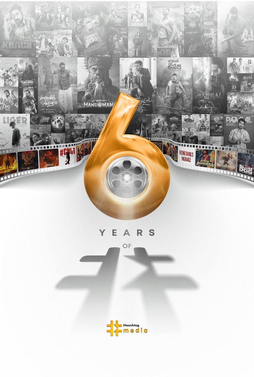 Congratulations on 6 Years of <a href="/HaashtagMedia/">Haashtag Media</a> 🎉

a journey powered by cinema, creativity, and passion.

Here’s to many more blockbusters ahead. 🎬🔥