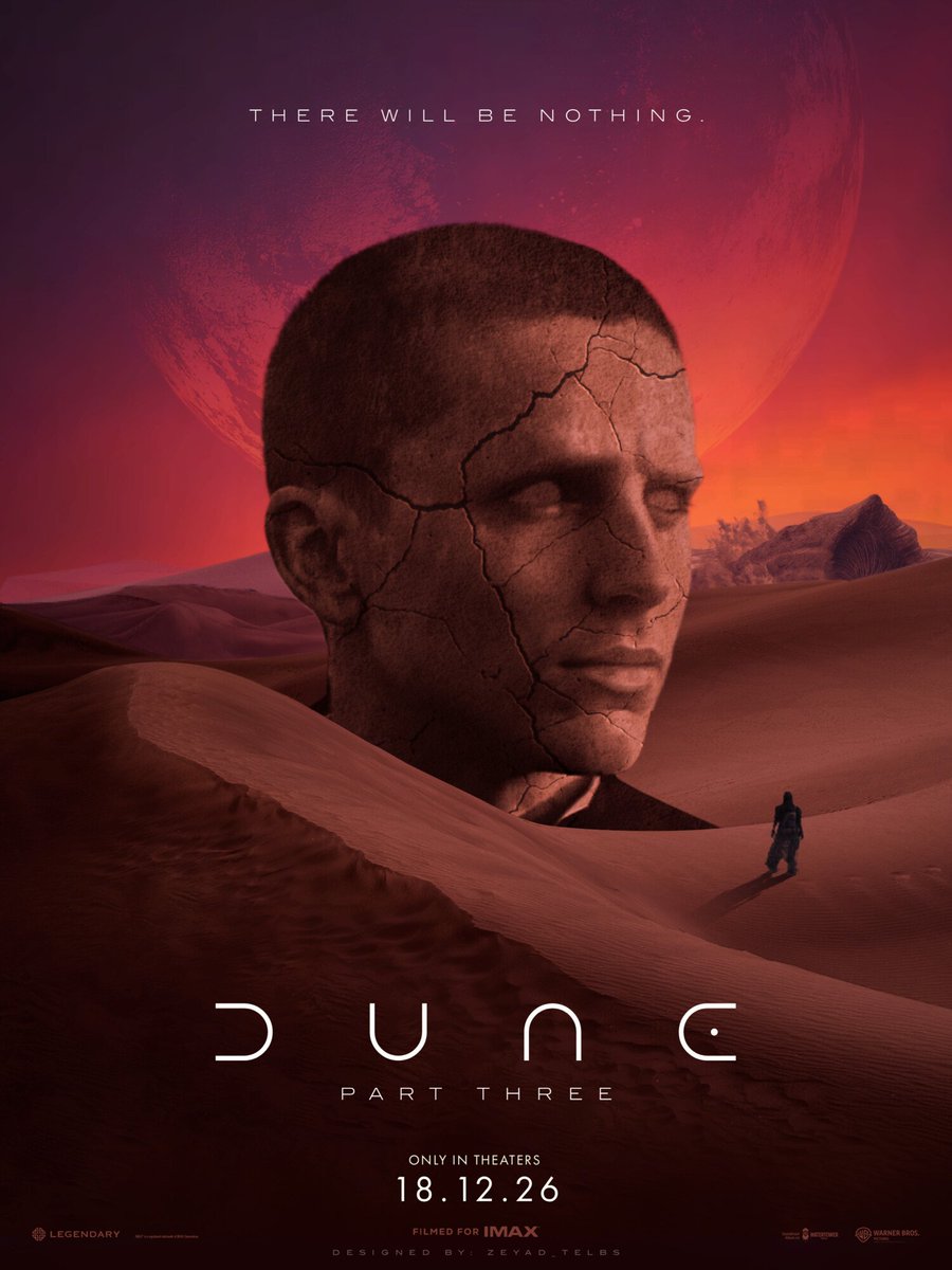 El primer tráiler de DUNE 3 saldrá la semana que viene.