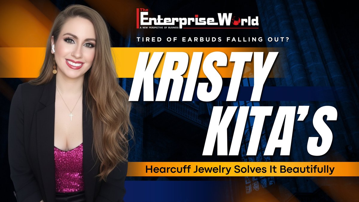 theenterprisew's tweet image. Kristy Kita, Founder &amp;amp; CEO of Hearcuff Jewelry, turned a daily frustration into a fashion-tech innovation, earbuds that double as elegant ear cuff jewelry!

Watch on Youtube : youtu.be/zXFotv1nN0c

#Innovation #FashionTech #WearableTech #Entrepreneurship #WomenInBusiness