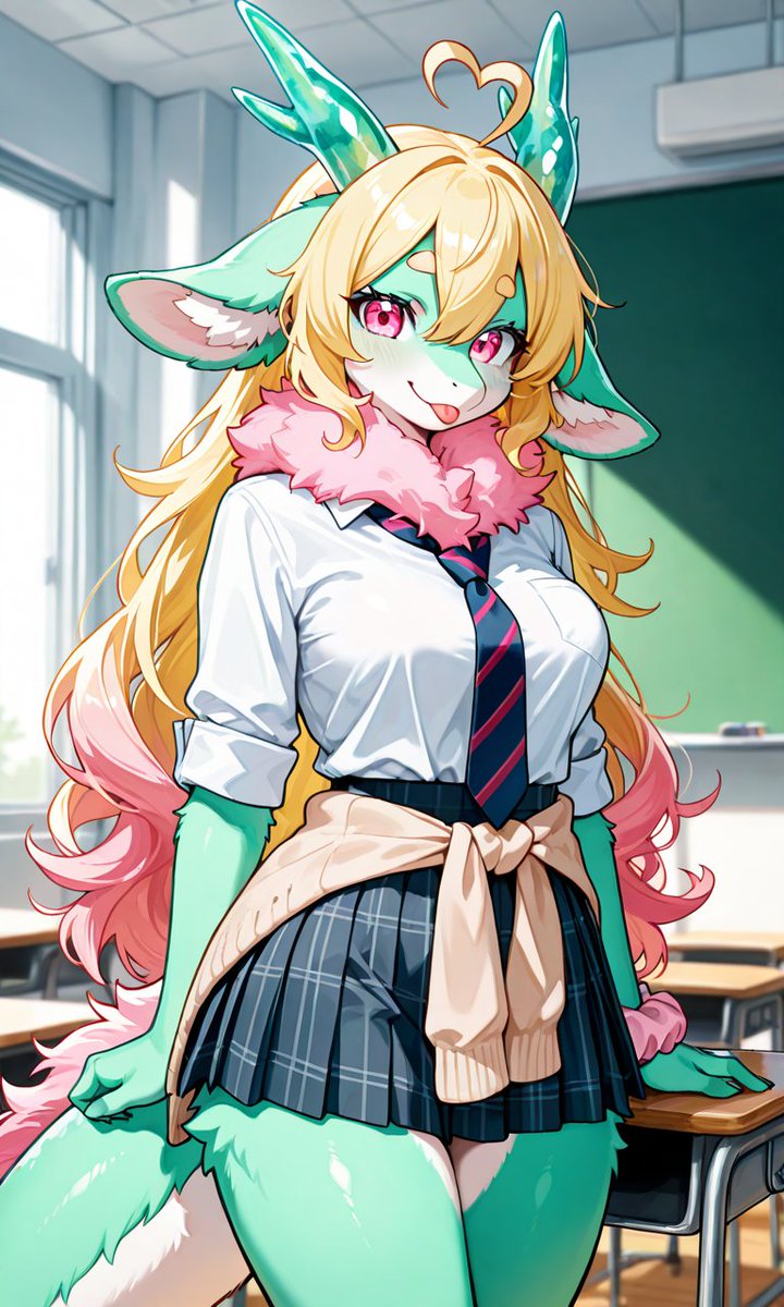 舌ペロ💕オウカ
#furry #furrygirl #ケモノ #pixai