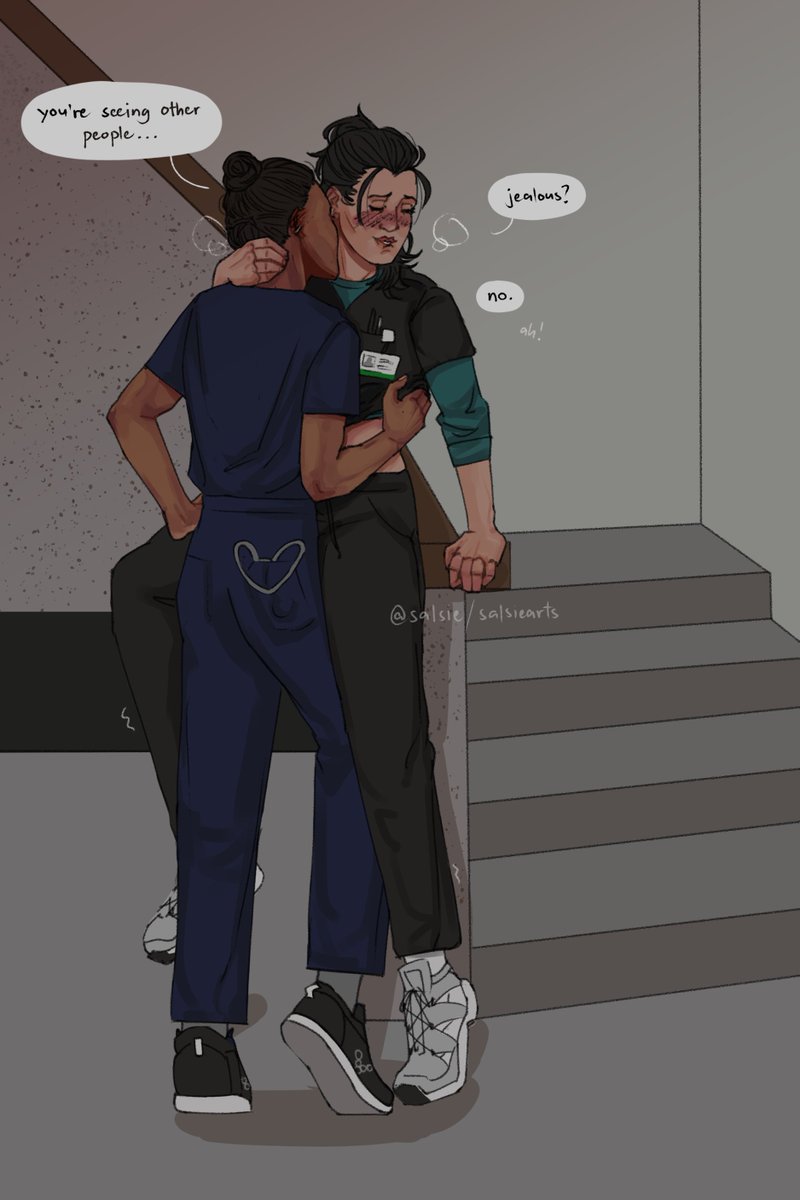 we're just keeping it casual, right? #thepitt #garsantos #trinitysantos #yolandagarcia