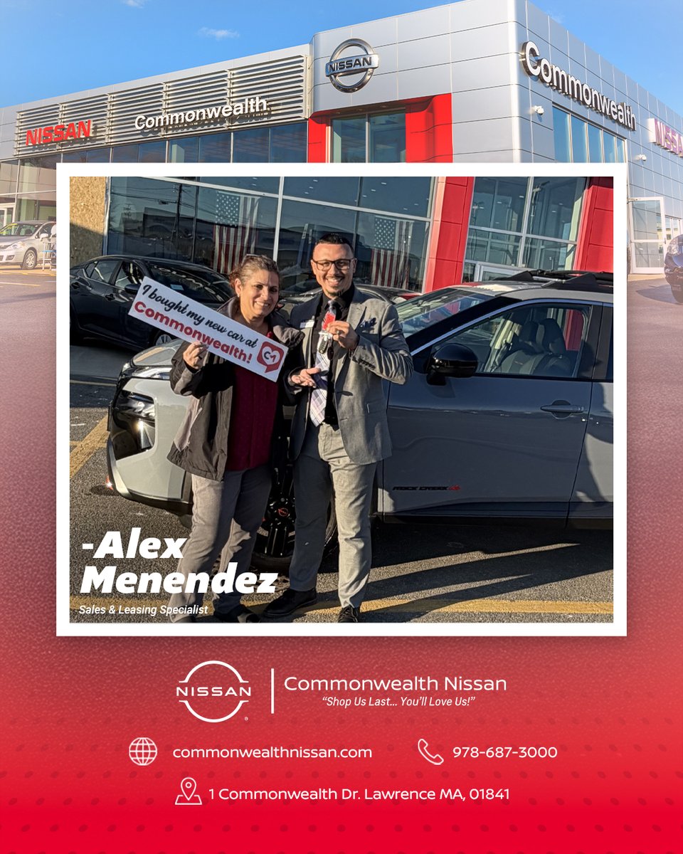 shopuslast's tweet image. 🎉 Welcome to the Commonwealth family! 

A huge thank you to our newest customers for choosing Commonwealth for their new rides. We’re excited for you both and hope you enjoy every mile ahead!

Thank you for shopping with us! 💙

#HappyCustomer #ShopUsLast #LawrenceMA
