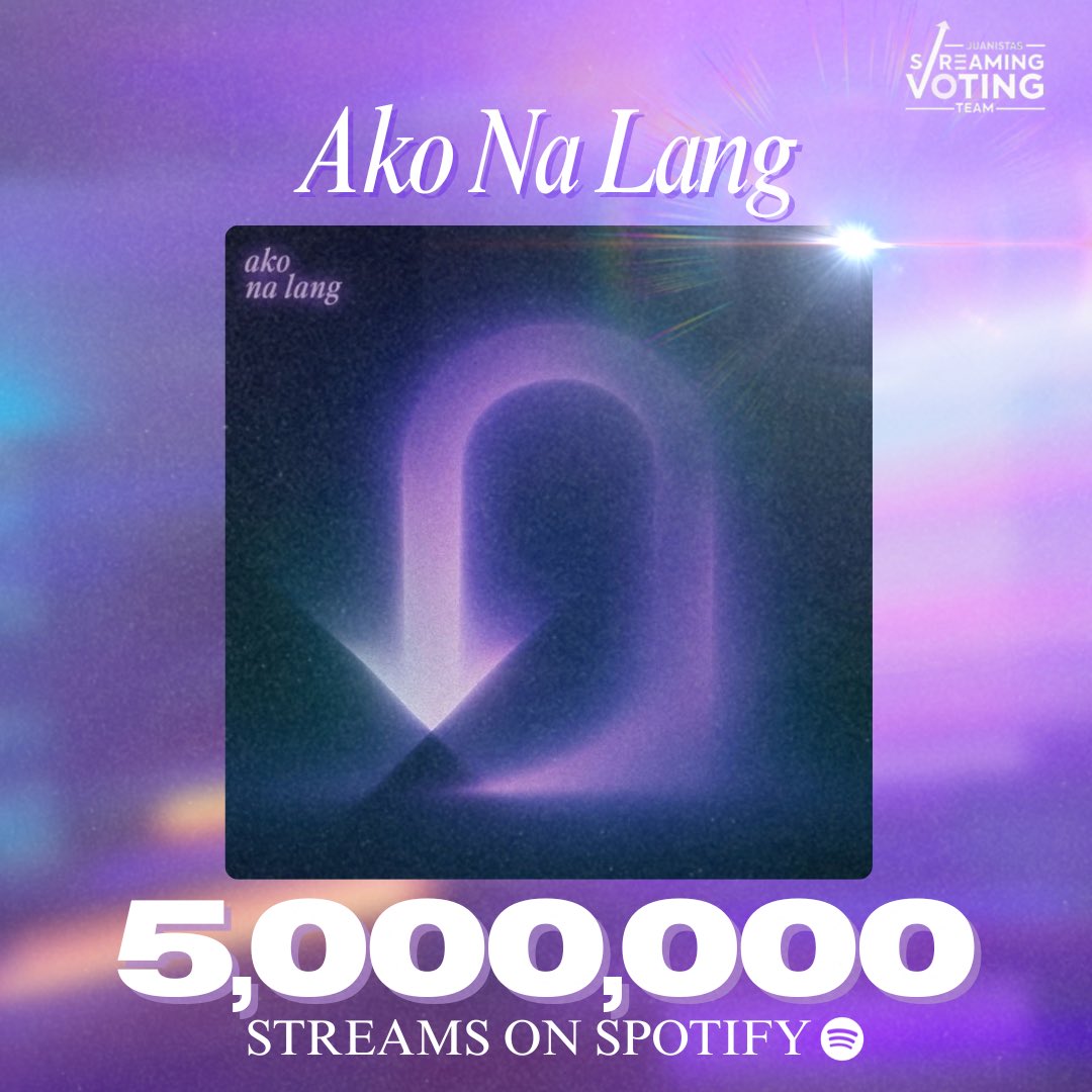 5-tastic kayo, Juanistas! 🤗

Another milestone unlocked for the 𝗧𝗔𝗪𝗜𝗗 album on Spotify! ✨

Salamat sa patuloy na pakikinig at suporta, everyJUAN. Congrats, <a href="/TheJuans_BAND/">The Juans</a>! 🙌🏻

#TheJuans #TheJuansTAWID #Tanda #AkoNaLang
