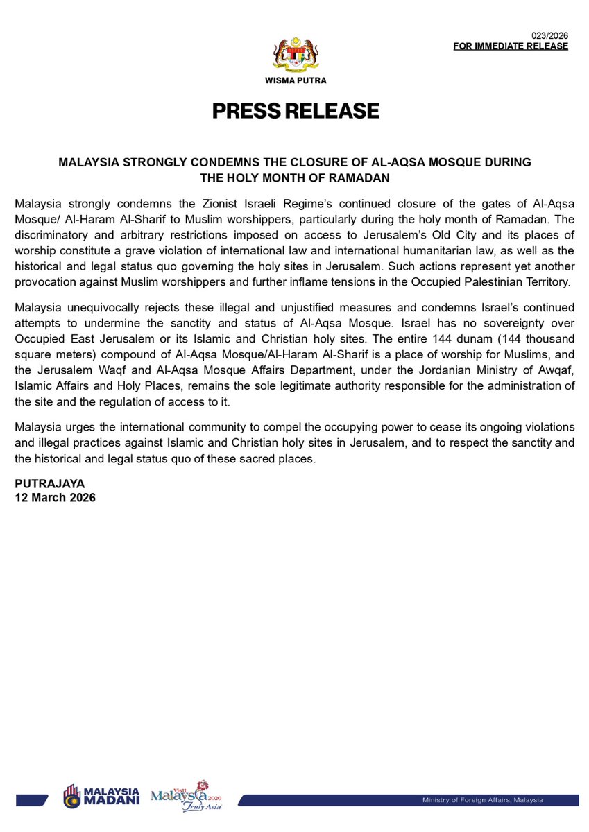 Wisma Putra tweet media