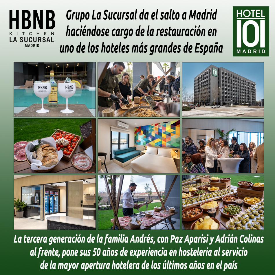 hosteleriaenvlc's tweet photo. ¡Llega a Madrid! Grupo La Sucursal se expande con l...

🎧 Link: https://t.co/8Y6r8QQkjv

@veleseventsvlc #Hotel101 #LaSucursal #Madrid #Hostelería #CocinaMediterránea #HBNBKitchen #VelesEVents #MarinaDeValencia #Fórmula1 #GranPremioDeEspaña #HosteleriaEnValencia #AudioNoticia https://t.co/T5WI3srbuC