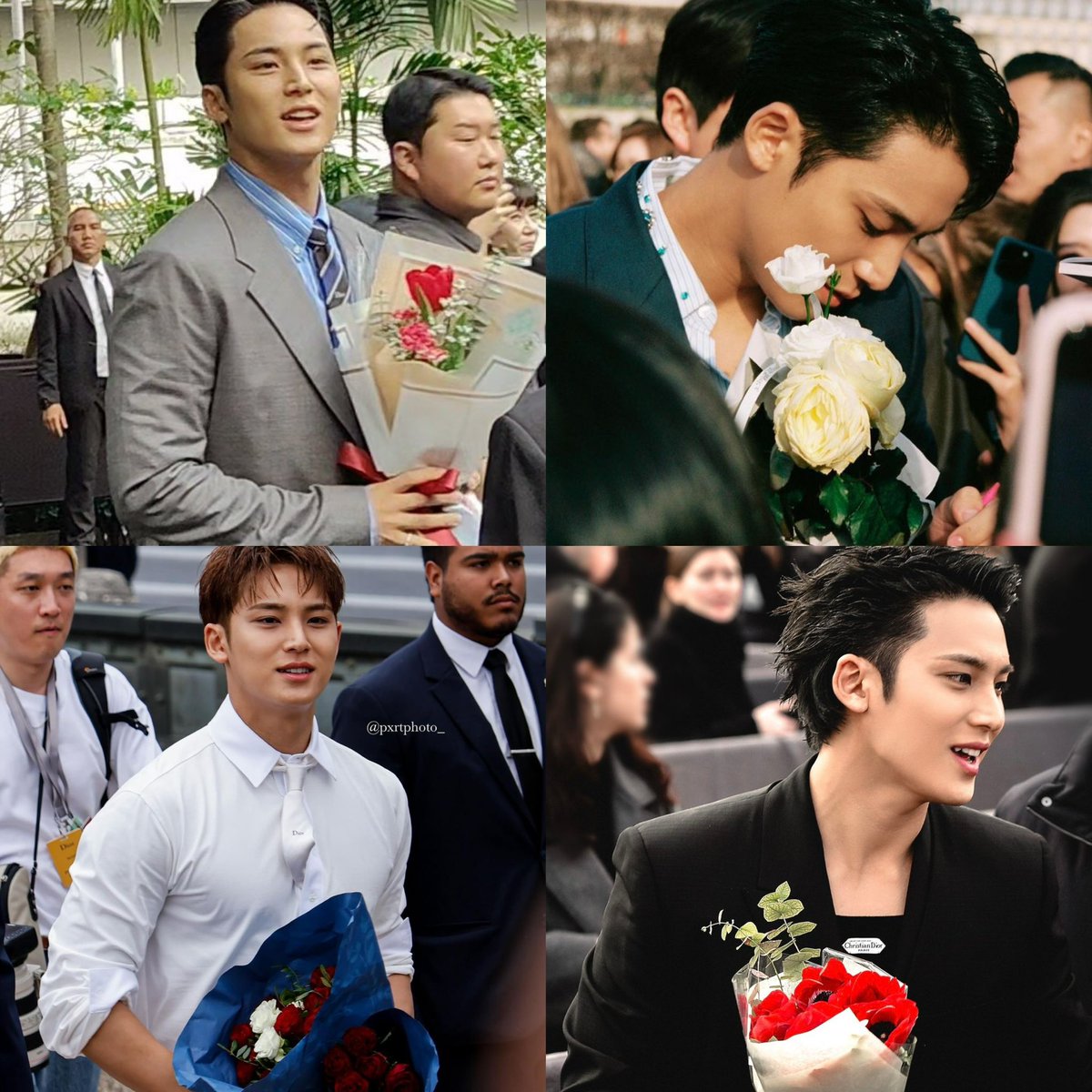 every dior event, i wait to see people give mingyu flowers he really deserves the love 🥹💗💗💗