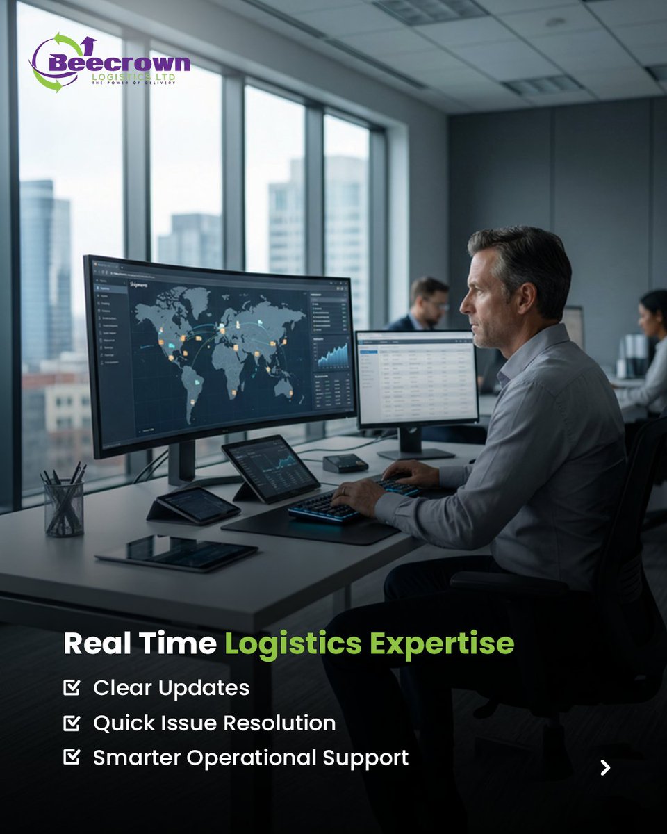 bcrownofficial's tweet image. 🚚 In logistics, speed matters — but communication matters even more. At BeeCrown Logistics, every client is supported by a dedicated Relationship Manager. No automated replies. 
Connect with us: beecrownlogistics.com

#BeeCrownLogistics #UKLogistics #CourierServices