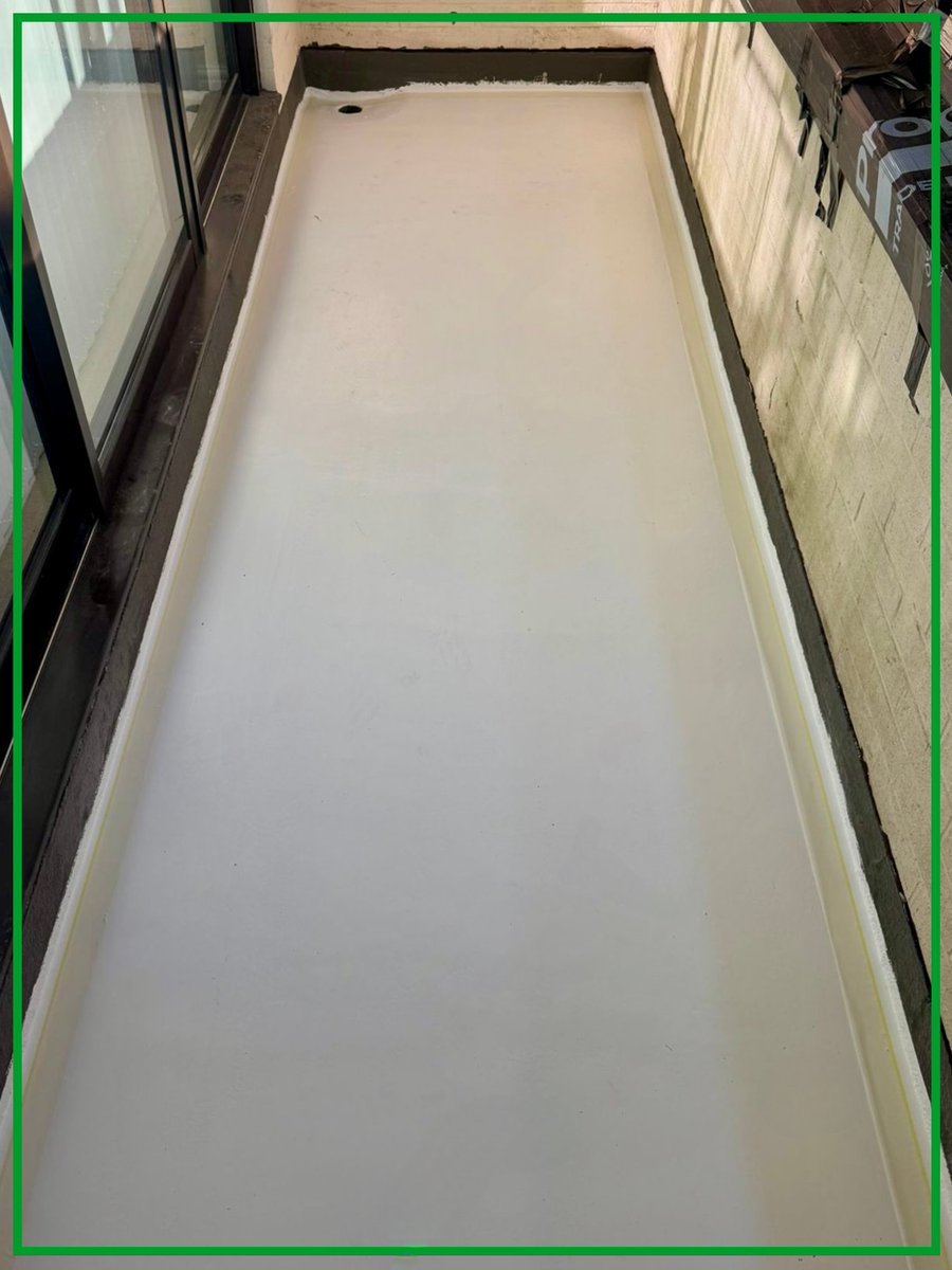 westwoodliquid's tweet image. Another milestone! 💚
@roofing_eclipse have completed two more balconies on our Bournemouth project, expertly installing the tile-effect system for a clean, durable finish.
Great workmanship and happy clients - on to the next phase.
#Roofing #Waterproofing