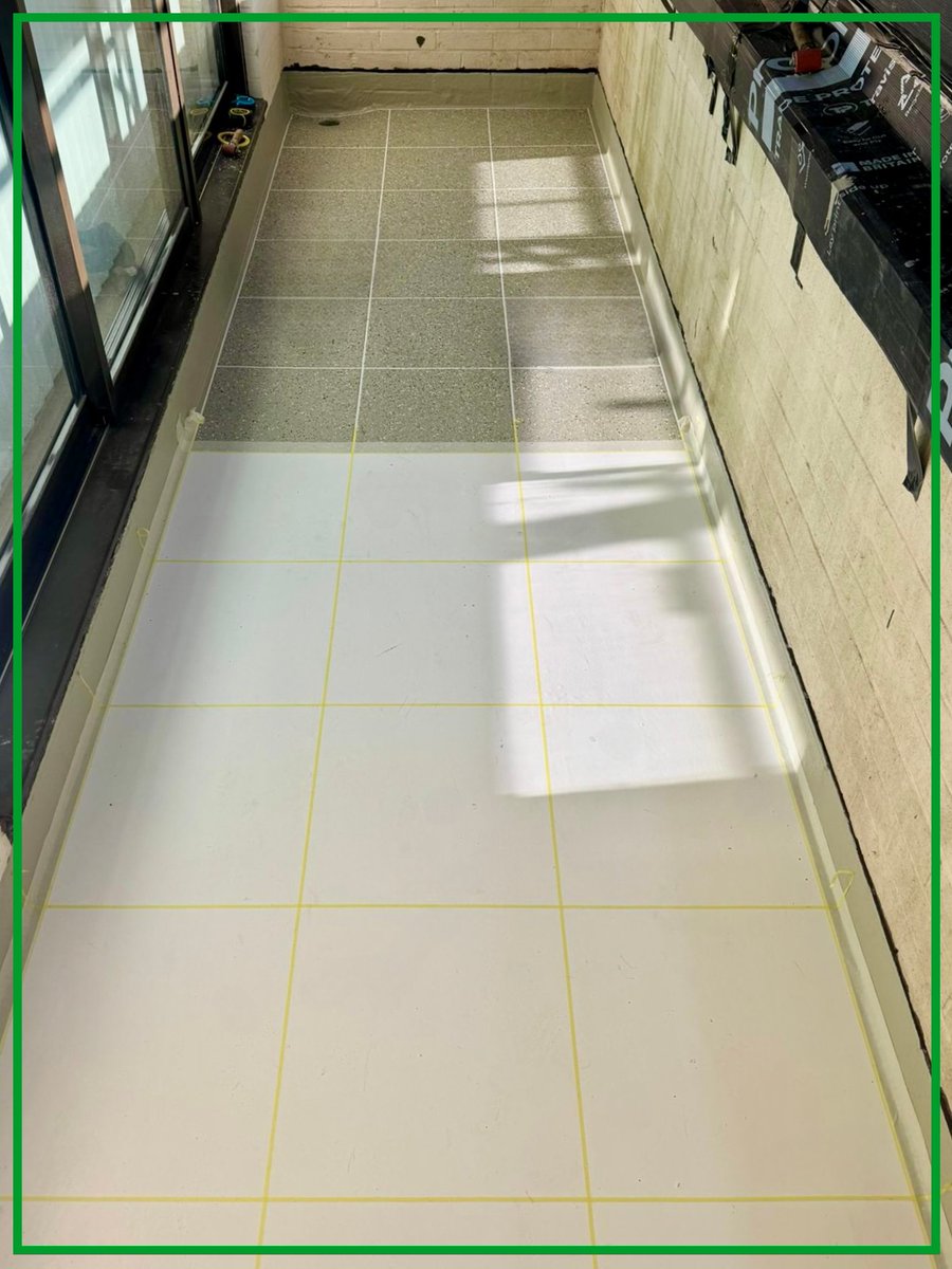 westwoodliquid's tweet image. Another milestone! 💚
@roofing_eclipse have completed two more balconies on our Bournemouth project, expertly installing the tile-effect system for a clean, durable finish.
Great workmanship and happy clients - on to the next phase.
#Roofing #Waterproofing