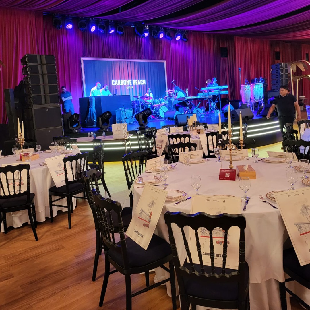 almarwaevents's tweet image. تجهيز خيمة لعشاء VIP في Carbone Beach Qatar: ثريات، ستائر فاخرة، مسرح وتشغيل.

VIP dinner event tent setup at Carbone Beach Qatar.
Stage operation, lighting &amp;amp; on-ground coordination

🌐almarwaevents.com

#AlMarwaPartiesAndEvents #DohaEvents #EventManagement