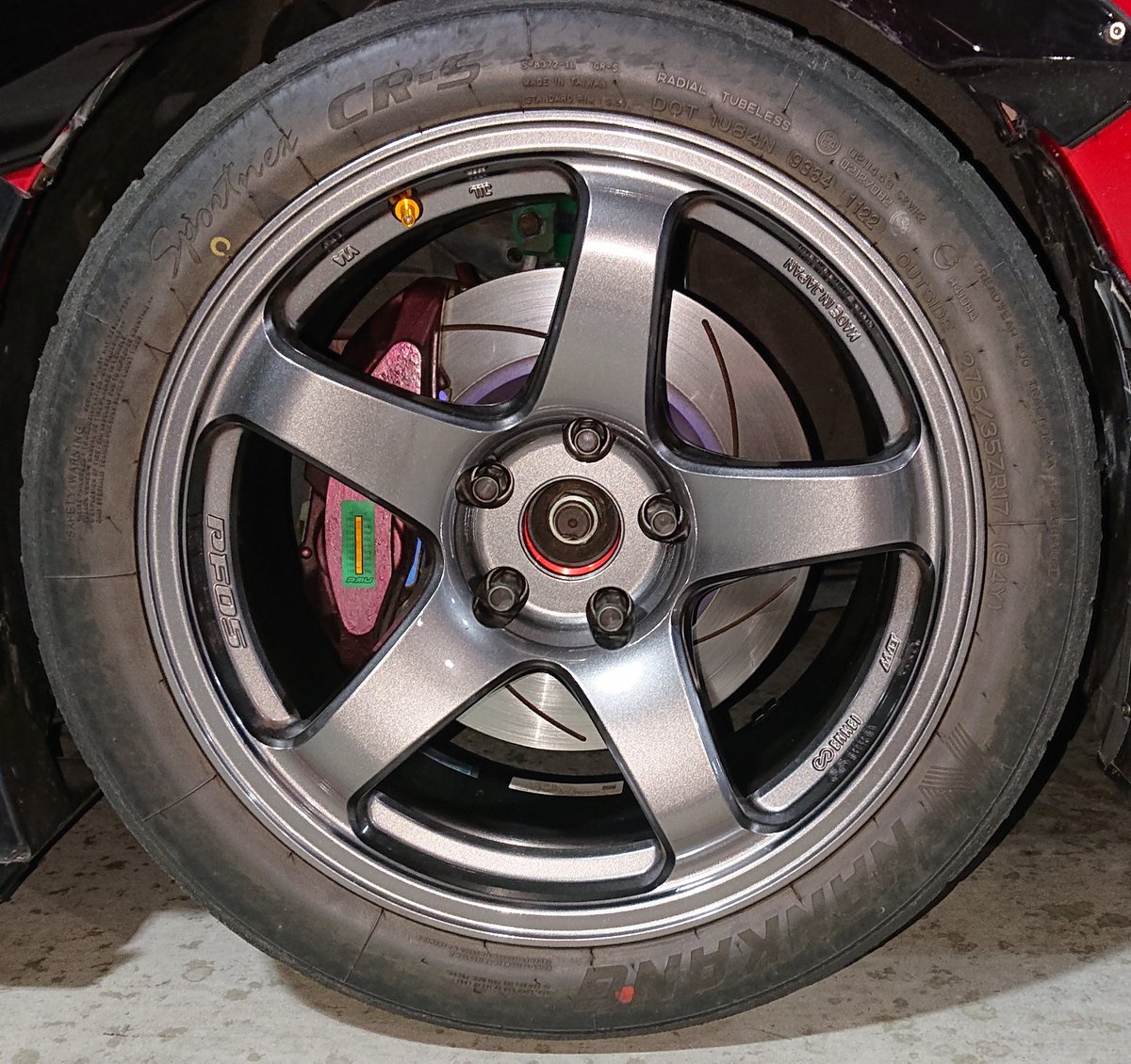 ENNEI PF05 9.5j＋12R17 (F.R) NANKANG CR-S 275/35R17 (F) YOKOHAMA