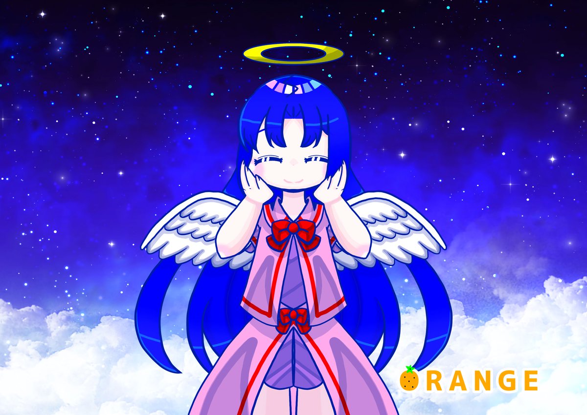 守護天使の『リアラ』ちゃん
#絵柄が好みって人にフォローされたい
#春の創作クラスタフォロー祭り 
#オリジナル