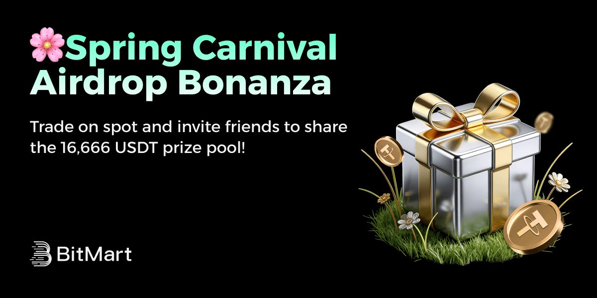 🌸 Spring Airdrop Carnival is LIVE!
 👬 Share 16,666 USDT in rewards with friends 🤩

✅ Repost → up to 100 USDT
✅ New users → up to 100 USDT
✅ Invite &amp; earn: up to 1,000 USDT

Join Now 👉 bitmart.cool/activity/Sprin…

#BitMart #Airdrop #Crypto