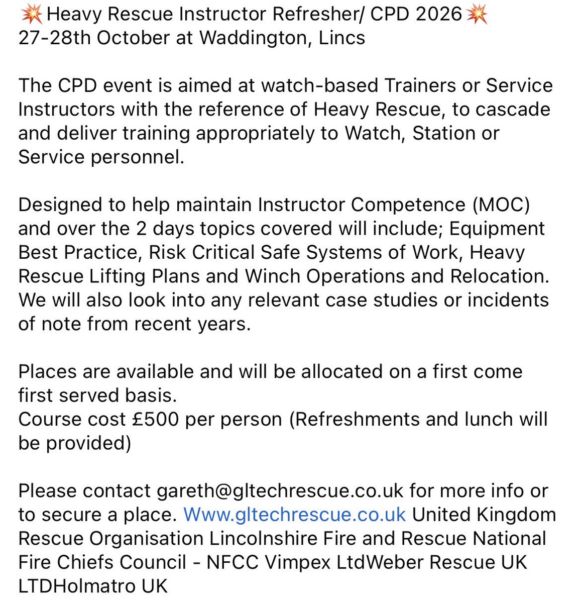 Gareth Lloyd Technical Rescue Ltd tweet media