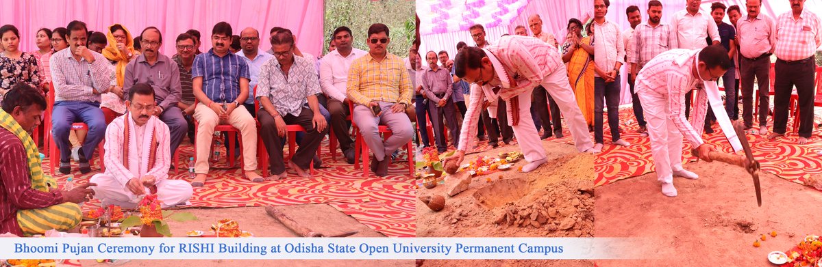 OsouOdisha's tweet image. Bhoomi Pujan Ceremony for RISHI Building at Odisha State Open University Permanent Campus
#OSOU #RISHI #PMUSHA #BhoomiPujan #SkillDevelopment #HigherEducation #FutureSkills