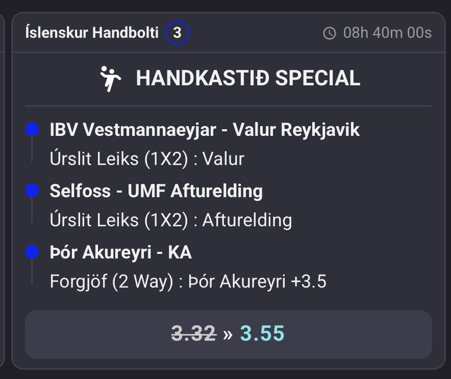 arnardadi's tweet image. Í dag er 12.mars

Í kvöld fara þrjú lið í Olís-deildinni í sumarfrí. Það er galið.

Handkastið Special er líka galið.

Ef Handkastið Special lendir fá nokkrir heppnir sem henda í LÆK nammi namm frá @CoolbetIsland 

coolbet.com/is/ithrottir/r…