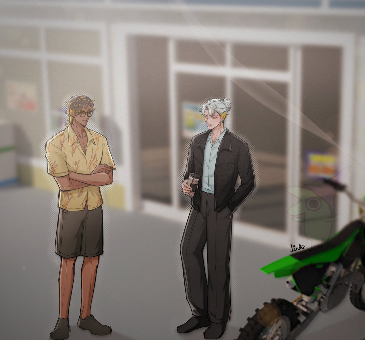 ngga sengaja ketemu depan famima, dialognya sesuai kepercayaan masing-masing aja ya 🙏🏻

#PourtraitSagara #NakuLukis #MEVVARNAI