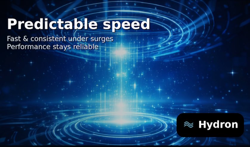 Hydron is built to keep interactions fast and consistent, even when usage surges. Performance should feel predictable, not situational.
