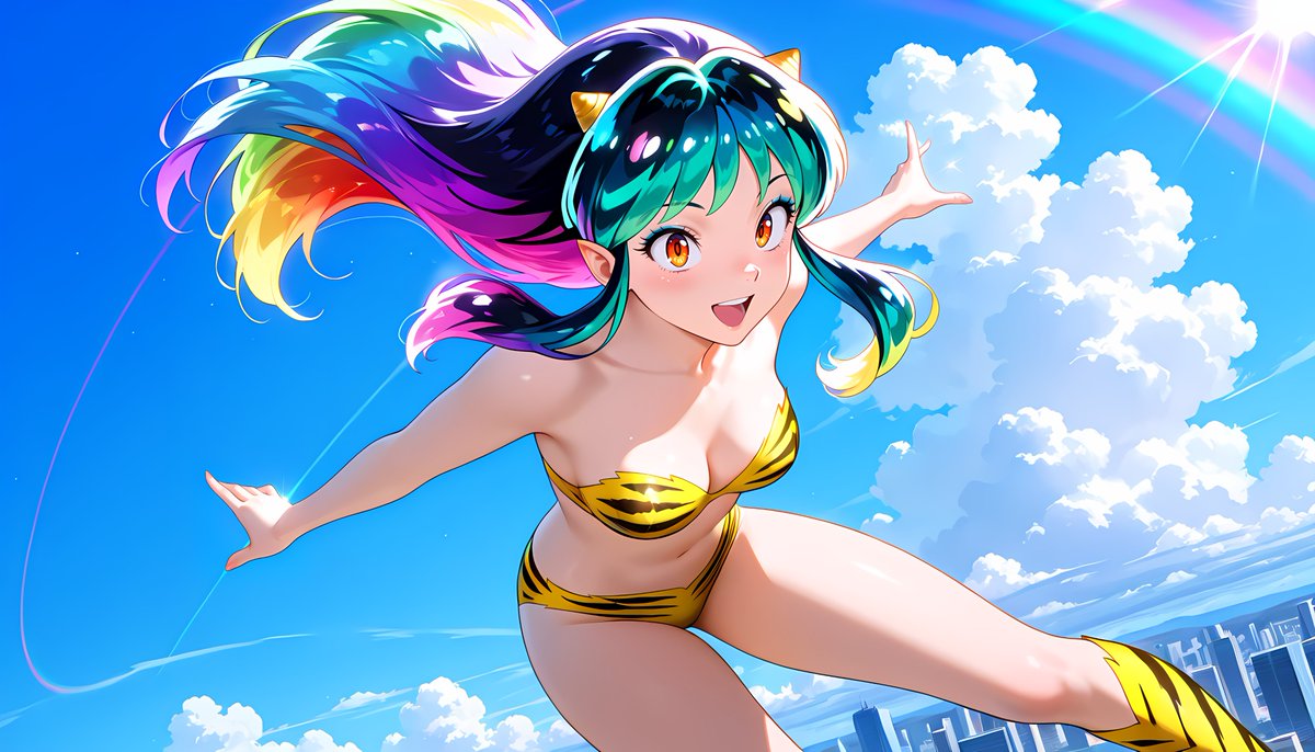 真っ直ぐ向かう訳がない ラムちゃん応援！ #AIart #AIイラスト︎ #Lum