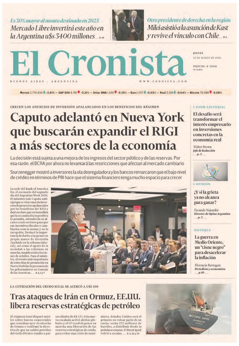 Lo dijimos en campaña y seguimos sosteniendo la idea de que debería ampliarse el actual RIGI (Régimen de Incentivo para Grandes Inversiones). 

No tengo dudas de que si el Gobierno Nacional lleva adelante su ampliación, por ejemplo, para el sector de la agroindustria, sumado a un