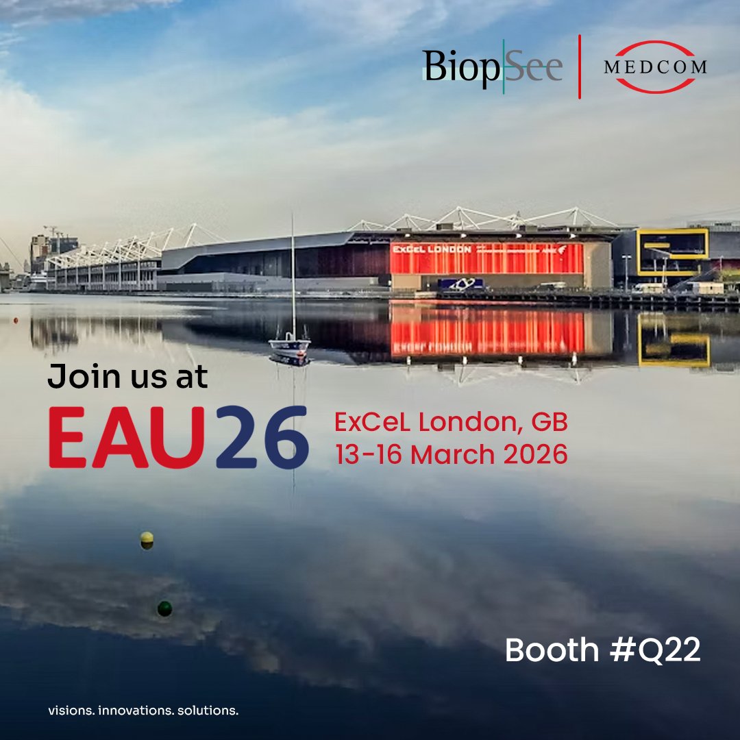 MedComGmbH's tweet photo. Heading to London for #EAU26?
Visit #MedCom GmbH at Booth Q22 to experience the future of fusion prostate biopsy! We’re unveiling the latest #BiopSee® innovations, built alongside clinical experts for the modern urologist.
🗓️ 13-16 March 📍 ExCeL London
#Urology #ProstateBiopsy https://t.co/i7iN9NKFBC