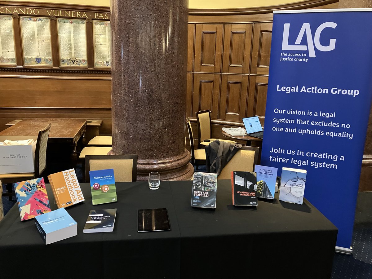 LegalActionGrp's tweet image. Excited to be at the SHLA Social Housing Law Association conference today. 

Table is looking a little bare as some books have already been snapped up! Trip back to office needed to stock up. 😀

#SocialHousing #AccessToJustice