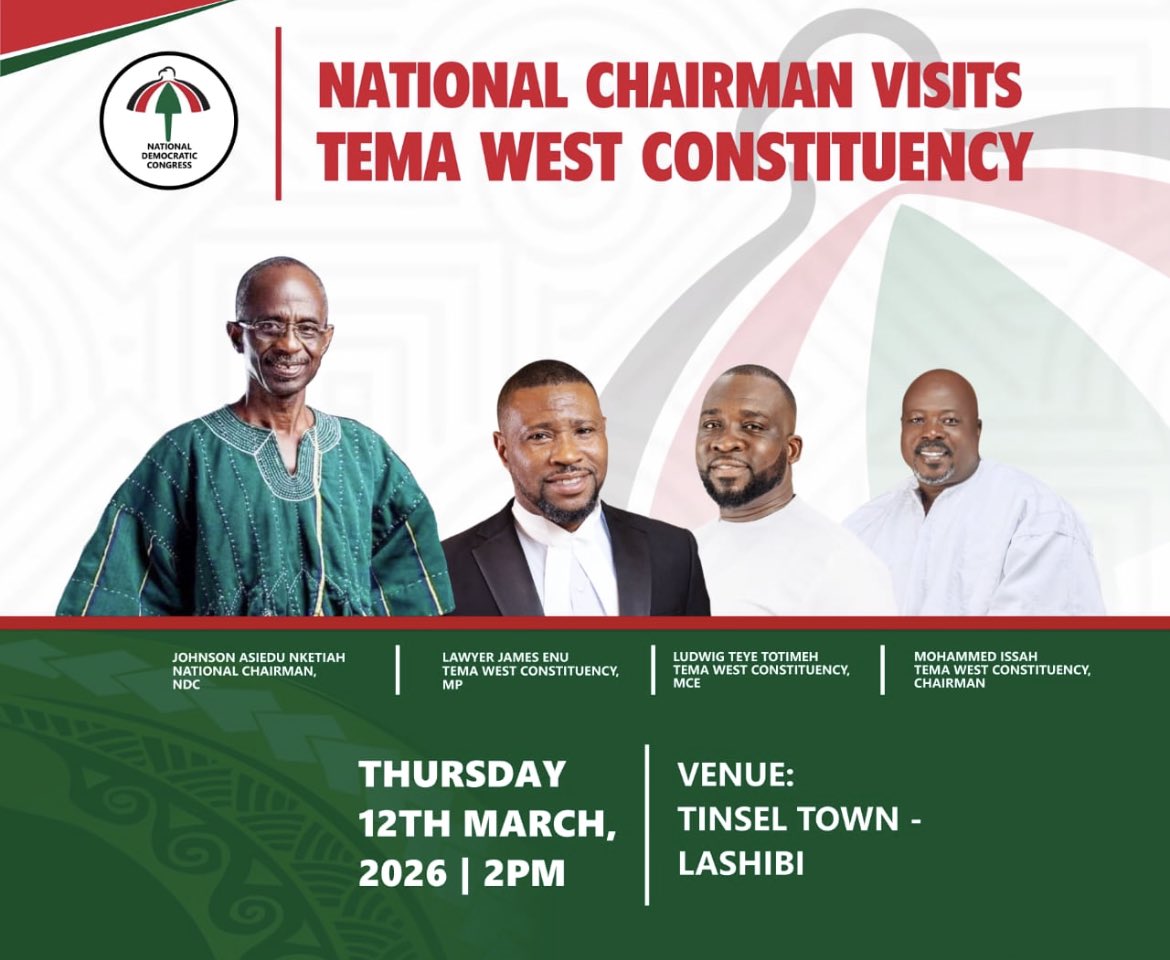 ludwig_teye's tweet photo. NATIONAL CHAIRMAN VISITS TEMA WEST CONSTITUENCY❤️💚🖤 https://t.co/eK7wjv2fdG