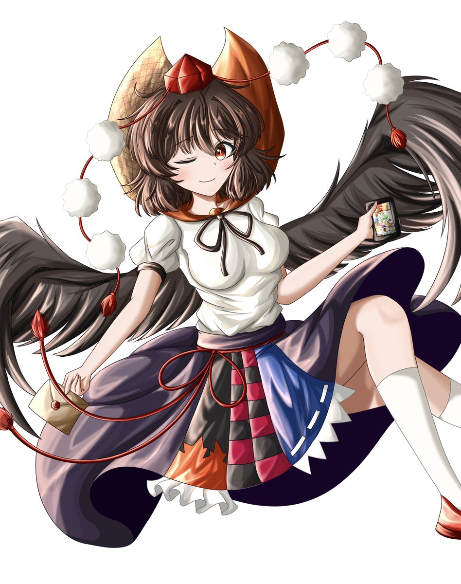 射命丸文直筆色紙～その4～ 射命丸文東方Project ミニ色紙