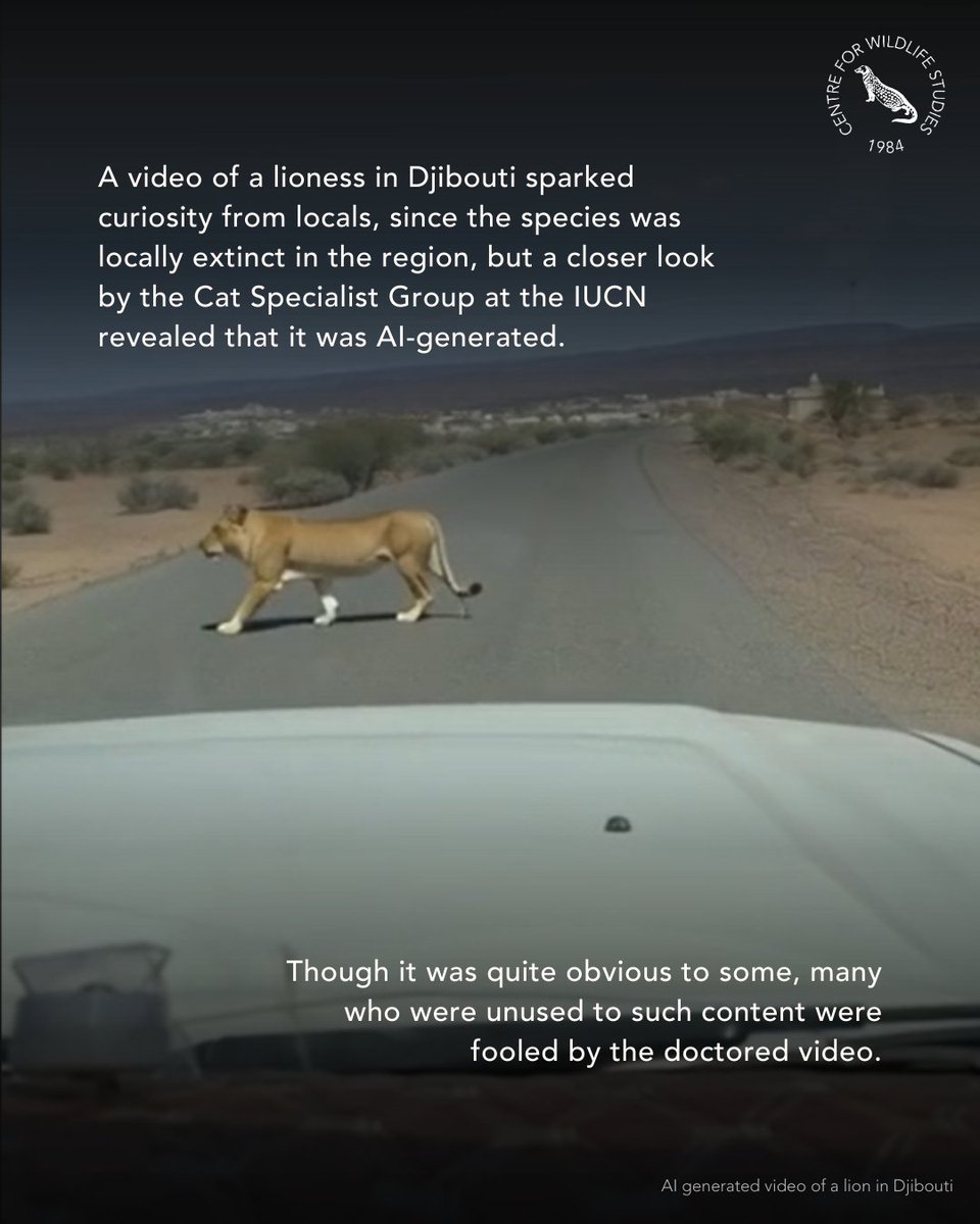 cwsindia's tweet image. Wildlife attacks and strange animal behavior — fake images spark conservation concerns. Read the full article at news.mongabay.com/2026/01/wildli…

#WildlifeConservation #AnimalBehavior #ConservationConcerns #WildlifeProtection