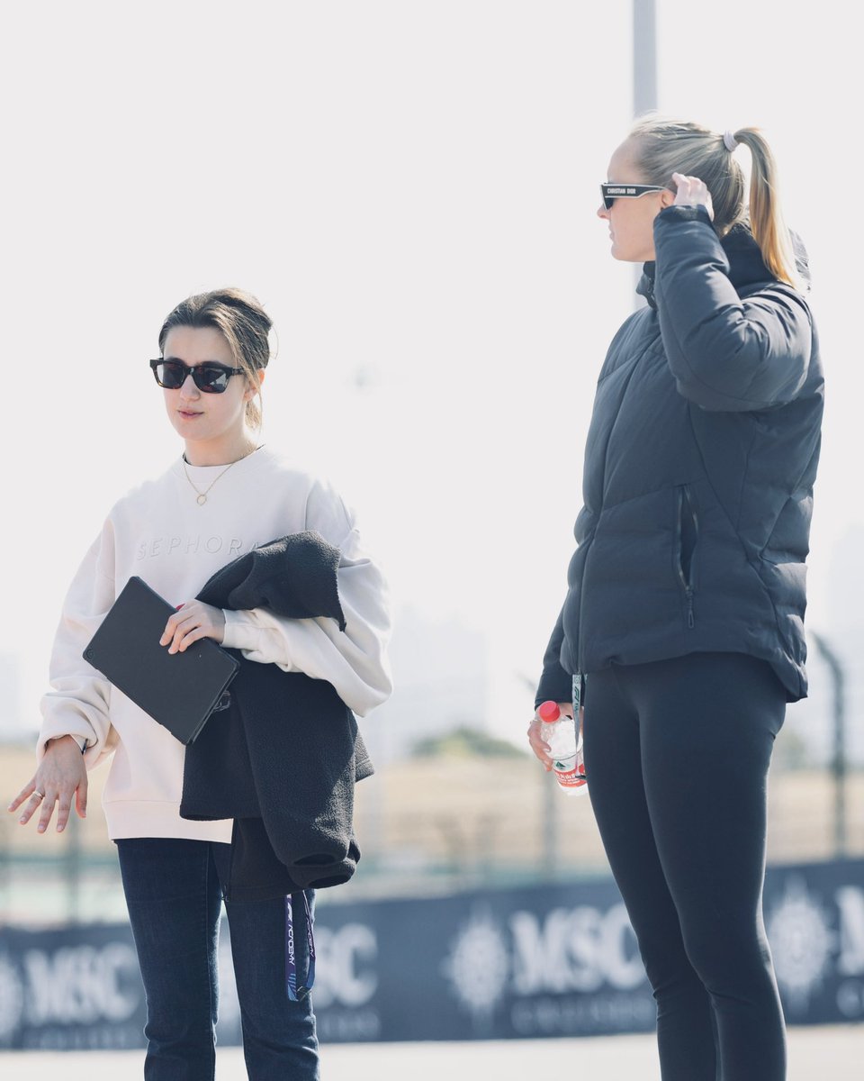 IronDames_'s tweet photo. First trackwalk of the season for @nataliagranada_👣🏁

Guided by @PREMA_Team and with Michelle sharing her experience and mentoring along the way 🤝💞

#IronDames #IronDamesCollection #BeAnIronDame #WomenDrivenByDreams #IAmAnIronDame https://t.co/G3noUWMsiX