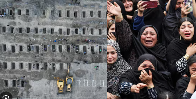 <a href="/JamesMelville/">James Melville 🚜</a> Meanwhile, the graves of 180 schoolgirls, incinerated by a US missile, are being dug...🪦🪦🪦🪦🪦