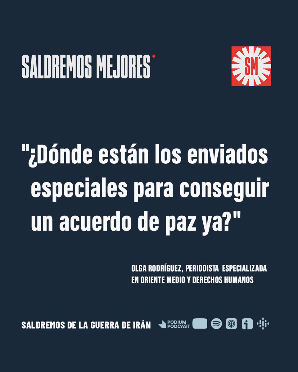 SaldremosMejor's tweet photo. Mejorcita, nos negamos a comprarle el marco a los señores de las bombas.

Hoy hablamos de a quién le interesa la guerra, de por qué la UE y el mundo la están normalizando y de que hacer para volver a la vía pacífica.

📲SALDREMOS DE LA GUERRA DE IRÁN: https://t.co/Uj36LSj4es https://t.co/8onku7EF2d