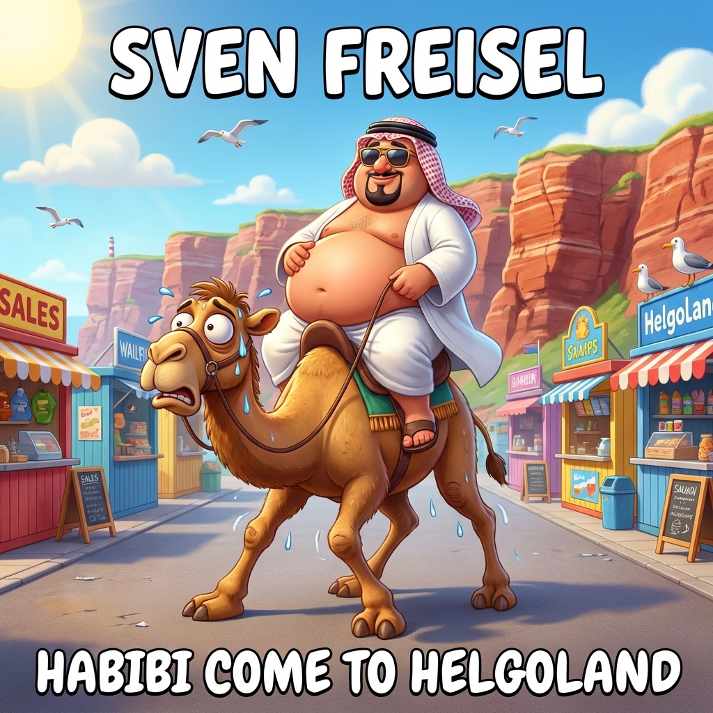RadioFischmarkt's tweet photo. Satire auf dem Dancefloor 😎🏝️
Der Hamburger DJ & Produzent Sven Freisel droppt am 20.03.26 seinen neuen Track „Habibi Come to Helgoland“ über Fiesta Records.
Steuerfrei, Nordseewind & Party-Vibes – der vielleicht verrückteste Insel-Track des Jahres.
#svenfreisel #newmusic #dance #hiphop #helgoland #satire #dancemusic #fiestarecords #comingsoon