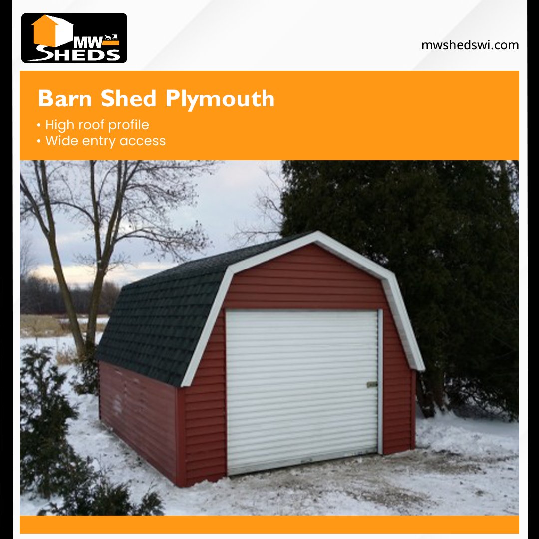 mwsheds's tweet image. Classic barn sheds in Plymouth with tall walls and wide doors for tools, equipment, or hobby space. Built strong and practical.

Explore options: mwshedswi.com/barnstyle.html

#PlymouthWI #BarnShed #OutdoorStorage #BackyardUpgrade #CustomBuilt