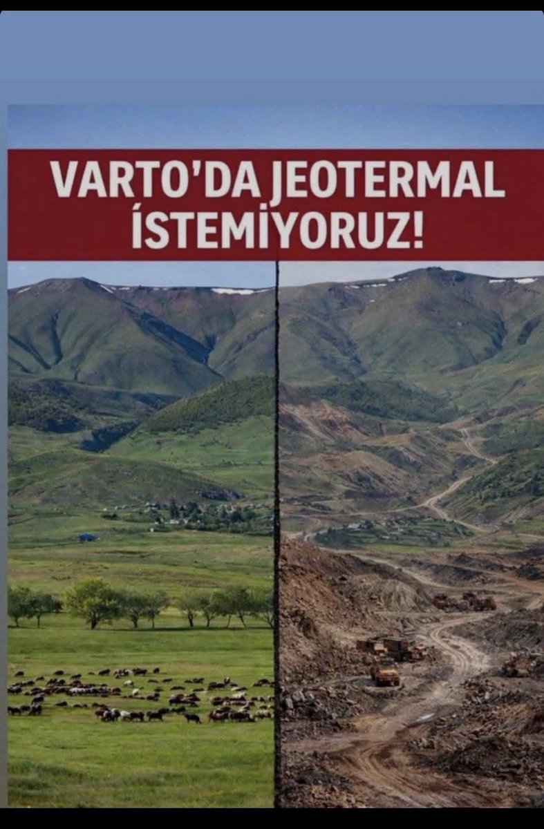 dodanmiroficial's tweet photo. Sevgili doğa dostları,
Vartomuza yapılması istenen jeotermal santrallere karşı birlikte mücadele edelim !!
Varto Jeotermal istemiyor !!

#Vartoİstemiyor #varto 
#VartoJeotermalİstemiyor 
#gımgım #Varto https://t.co/huxEDEUkpH