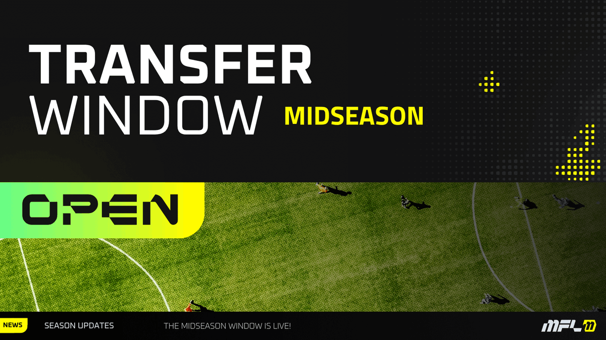 playMFL's tweet photo. Midseason Transfer Window: Day 2️⃣

Have you brought in any reinforcements yet? https://t.co/6g1A4DAiC7