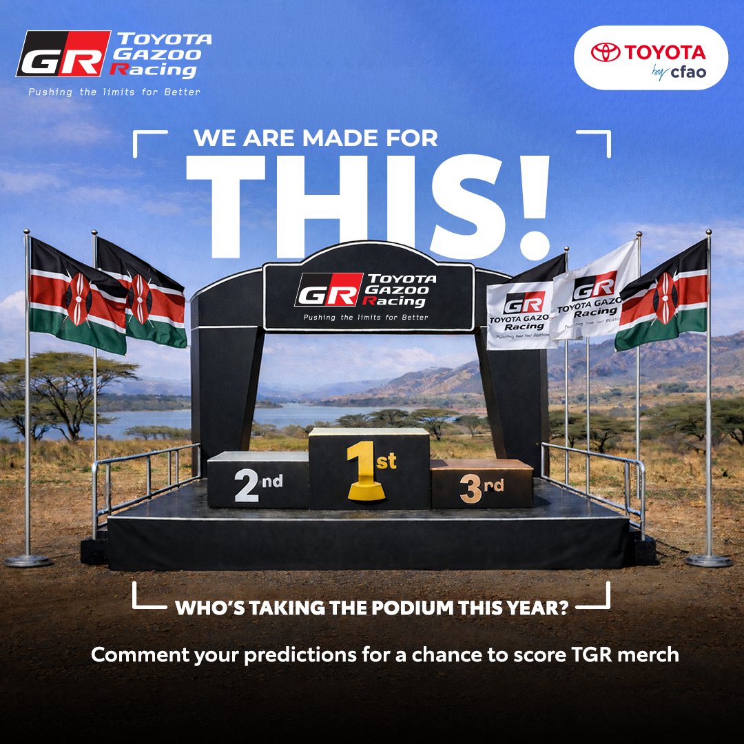 ToyotaCFAOKE's tweet image. Think you’ve got the rally instincts? Drop your Top 3 prediction for the Toyota Gazoo Racing drivers in the exact order in the comments. Get the prediction right and get yourself some cool TGR merch from us. The correct prediction with the most likes wins.👇
#MadeForThis