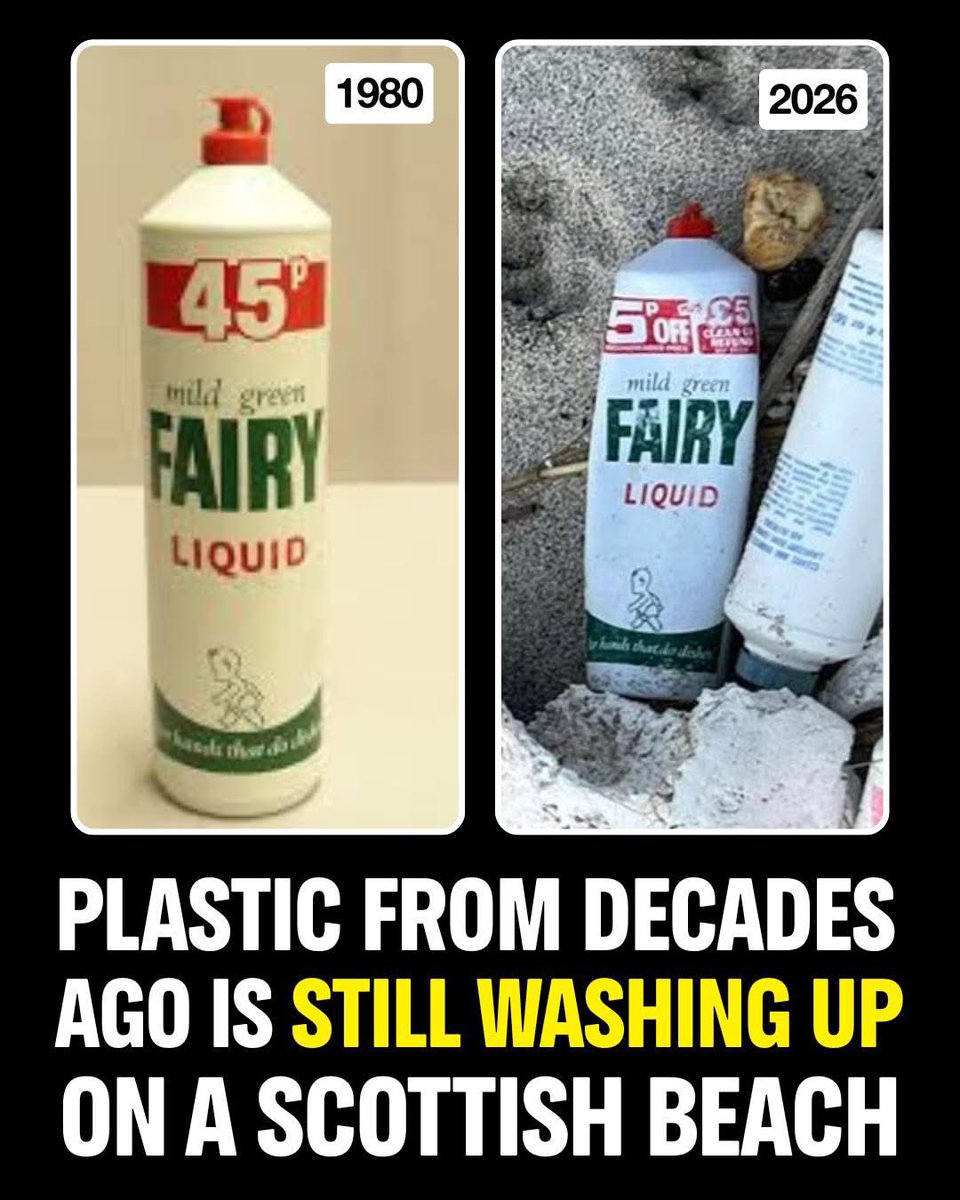 Litterwatch1's tweet image. 1980 ➡️ 2026.
One bottle. Four decades.
Plastic doesn’t just disappear — it comes back to haunt our environment. Every piece we pick up today stops it becoming tomorrow’s problem. 🌍♻️

#litterwatch #adoptastreet #plastic #recycle