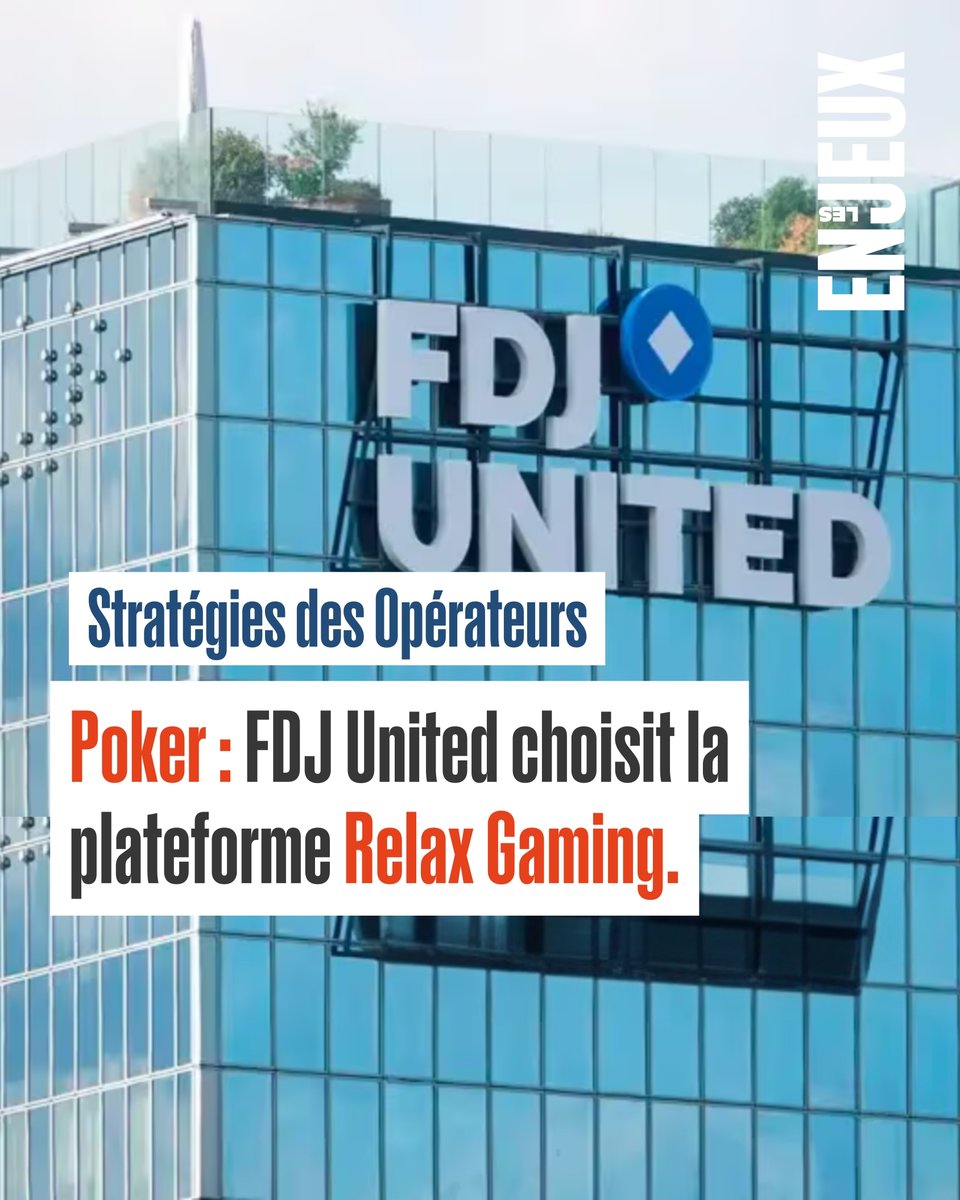 les_enjeux's tweet image. 🃏 FDJ United choisit Relax Gaming pour le poker après la fusion Unibet–ParionsSport.

➡️ Objectif : reprendre le contrôle technologique et faire évoluer son produit pour rivaliser avec Winamax et Betclic.

🔗 les-enjeux.com/2026/03/12/fdj…
#Poker #FDJUnited #Unibet #RelaxGaming
