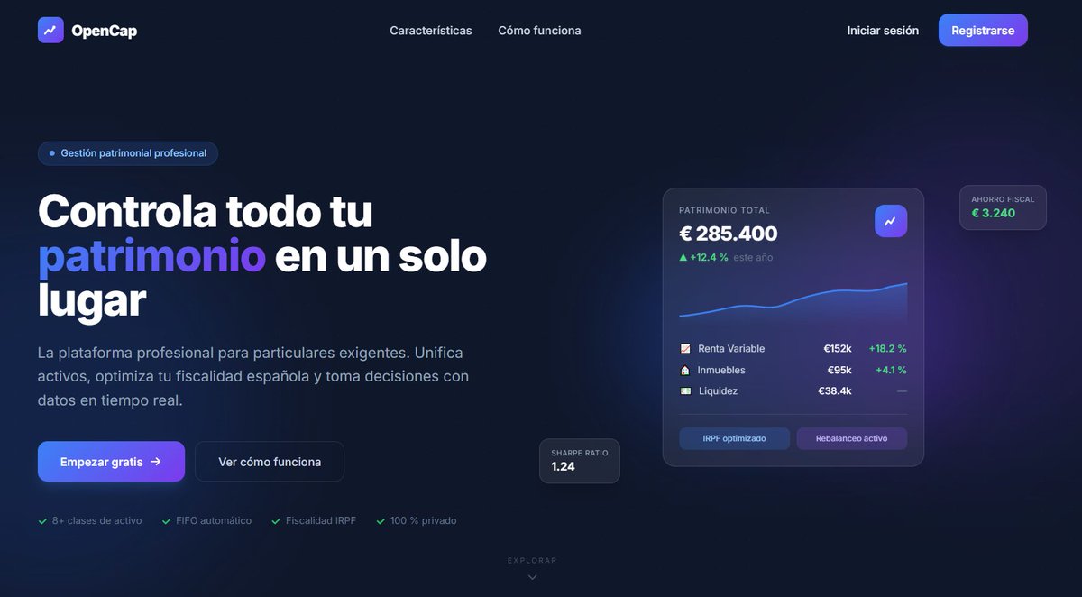 afrenquel's tweet photo. Estuve buscando una herramienta que me permitiera ver todos mis activos en un único sitio (acciones, inmuebles, cripto...) y no encontré ninguna opción que encajara con lo que quería. Así que decidí construirla yo mismo. 👨‍💻

Así nació https://t.co/o1Egikyhbi 📈
Échale un ojo! https://t.co/bfYtwZuqgK