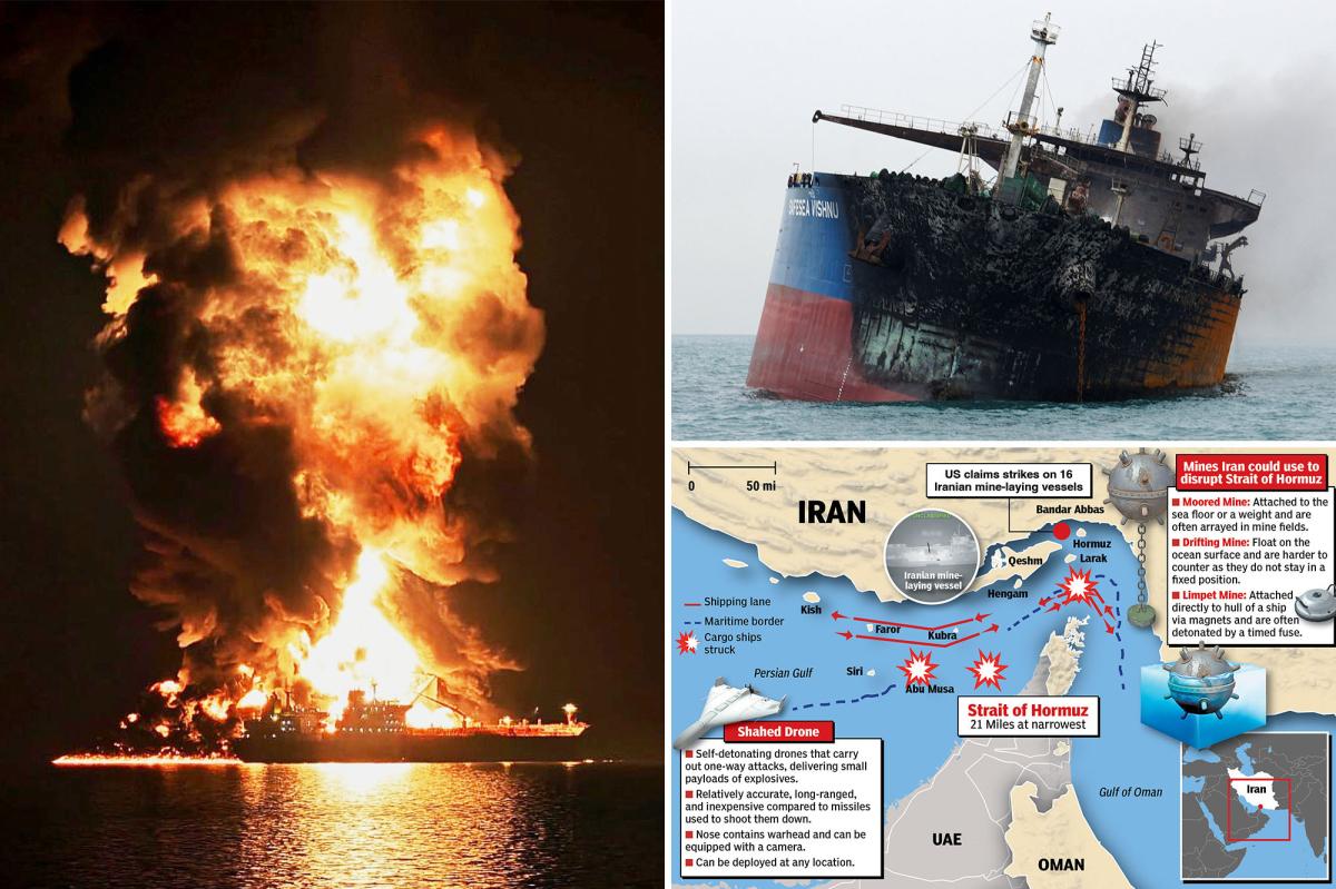 nypost's tweet photo. Oil prices surge above $100 per barrel after six ships attacked in Persian Gulf, Strait of Hormuz https://t.co/85hdbybq6t https://t.co/CoUESvSEBG