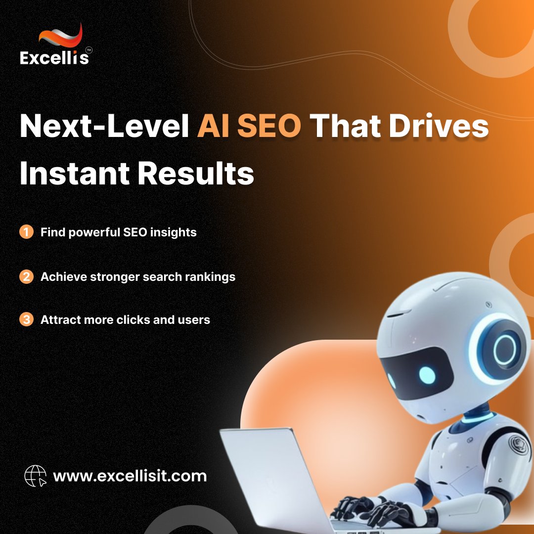 ExcellisIT's tweet photo. Next-Level AI SEO That Delivers! Spot opportunities, boost rankings in real-time, and grow your clicks effortlessly. Visit : https://t.co/FTjZ0eCfOf

#AISEO #DigitalMarketing #SEOBoost #RealTimeResults #GrowClicks #Excellisit #MarketingAI #SEOSuccess #InstantResults #OnlineGrowth https://t.co/c3PnIXUZCa
