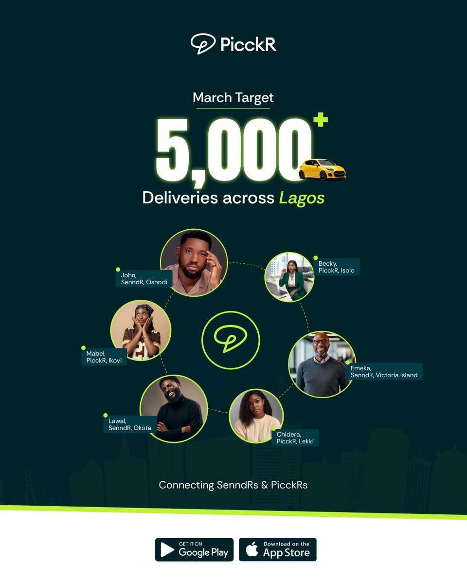 PicckR's tweet image. 🚚💨 Big goals for the month!

At PicckR, we’re on a mission to hit 5,000+ deliveries across Lagos this March — connecting senders with trusted riders to move packages quickly, safely, and seamlessly. 📦✨

#PicckR #LagosDeliveries #SendWithEase #FastDelivery #LogisticsNigeria📦