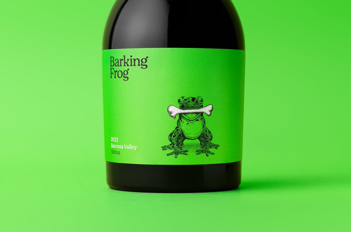 packagings's tweet image. Barking #Frog brings a playful twist to #winebranding, inspired by the unusual Australian frog known for its barking call.

packagingoftheworld.com/2026/03/barkin…

#labeldesign by Cornershop Design