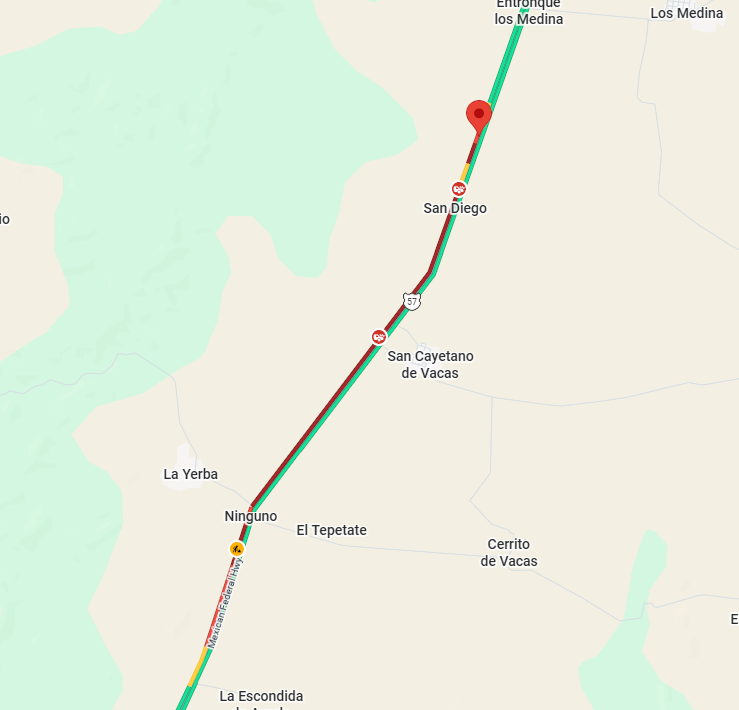 Buen dia 

Tienen el dato del motivo del alto total ??en 
En Carretera Matehuala - Ent. Puerto México Doctor Arroyo MX-NLE
23.98803, -100.42248

<a href="/Thermokineros/">Thermokineros De ❤ corazón Oficial</a> <a href="/CAPUFE/">CAPUFE</a> <a href="/GN_Carreteras/">Guardia Nacional Carreteras</a> <a href="/088_GN/">088_GN</a> 
<a href="/Kikooman83/">KIKOMAN</a>